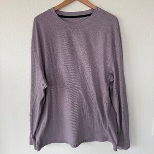 lululemon XL Mens Long Sleeve Oversized T Shirt Lavender